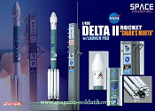56334 Д  Космический аппарат Delta II  Rocket "Shark mouth" (1/400) Dragon