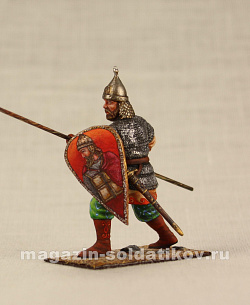 Миниатюра в росписи Русский копейщик, 1:32 (МС0369.09.01.54) (МС0369.09.01.54)