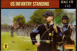 Солдатики из пластика Union Infantry Standing (1/72) Strelets (157) (157)
