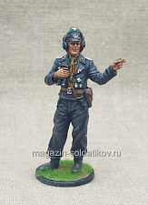 Офицер танковых частей Вермахта (Германия), 1941-45 гг, 54мм, Красный фронт, 54 мм - фото