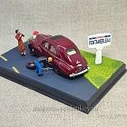 Peugeot 203 La Route Bleue La Crevaison Fontainebleau Altaya 1/43 (QGM-002) (QGM-002)