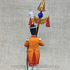 Миниатюра из олова Музыкант 7-го Неаполитанского линейного полка 1810 г., 54 мм, Студия Большой полк (ИЛ2712.12.03.54) (ИЛ2712.12.03.54)