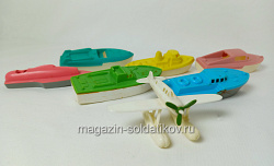 704-1120 Советский игровой набор «Морская флотилия» (набор 6 корабликов + 1 самолет) (704-1120 Н 6 + 1) (704-1120 Н 6 + 1)