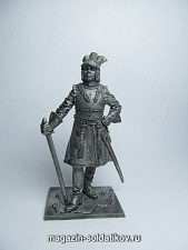 Миниатюра из металла 239. Офицер драгунских полков, 1698-1704 гг. EK Castings - фото