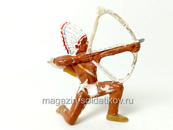 солдатик из твердого пластика Индеец, Польша (704-1114/1) (704-1114/1)