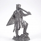 Миниатюра из олова Рыцарь-крестоносец, XII в. 54 мм, Солдатики Публия
