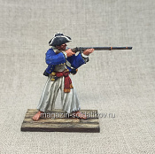 Миниатюра из олова Пират, стреляющий из мушкета, 54 мм - фото