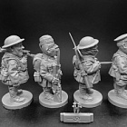 WW1: Британская армия, набор №1 (пехота) - комплект шаржевых фигур из 4-х штук