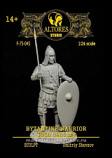 Сборная миниатюра из смолы Византийский воин, X в, 75 мм, Altores studio, - фото