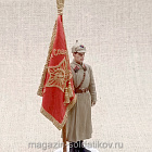 Сержант РККА со знаменем 1939-42 гг. 54 мм (QF0283) (QF0283)