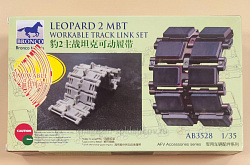 AB3528 Leopard 2 MBT Workable Track Link Set, Bronco (1/35) (QM-159) (QM-159)