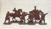 Солдатики из пластика Барон Аделин 54 мм (6 шт., шоколадный, пластик, В КОРОБКЕ) Воины и битвы - фото