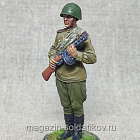 Гвардии красноармеец с ППШ, 1943-45 гг. СССР, 54мм, Красный фронт, 54 мм (КФ-021) (КФ-021)