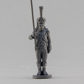 Сборная миниатюра из смолы Сержант-орлоносец легкой пехоты, стоящий, Франция, 28 мм, Аванпост - фото