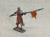 Миниатюра из олова Европейский рыцарь 1380 г., 54 мм, Большой полк - фото