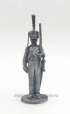 Миниатюра из олова Рядовой армейского конно-егерского полка. Россия, 1812-14 гг., 54 мм EK Castings - фото