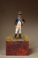 SM 5414 Лейтенант тиральеров-шассеров Молодой  Гвардии. Франция 1812 год, 54 мм, SOGA miniatures