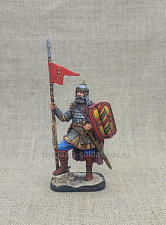 Миниатюра из олова Русский конный воин XIV век, 54 мм, Студия Большой полк - фото