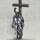 Миниатюра из олова DEUS Vult! Тевтонский рыцарь с крестом , 54 мм, Студия Большой полк (ИЛ1346.07.01.54) (ИЛ1346.07.01.54)