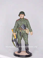 Миниатюра в росписи Старший сержант пехоты Красной армии, 1943-45 гг. СССР, 1:32, Сибирский партизан - фото