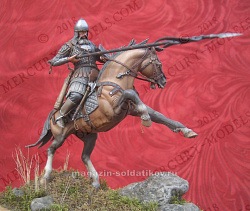Сборная фигура из смолы Mounted russian warrior 54 mm. Mercury Models (MM-5419R) (MM-5419R)