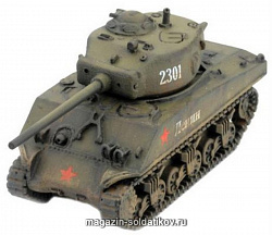 Сборная модель из пластика M4 76mm Sherman (M4A2) (15мм) Flames of War