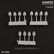 Головные уборы Северной войны, набор 04, 28 мм, Аванпост - фото