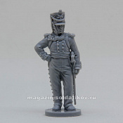 Сборная миниатюра из смолы Артиллерийский офицер, 28 мм, Аванпост - фото