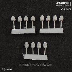 Головные уборы Северной войны, набор 04, 28 мм, Аванпост (CS012) (CS012)