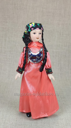 КНК043 Кукла в хакасском летнем костюм №43