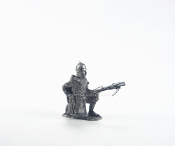 Миниатюра из олова Русский арбалетчик, ХIII - IVX вв., 54 мм Новый век