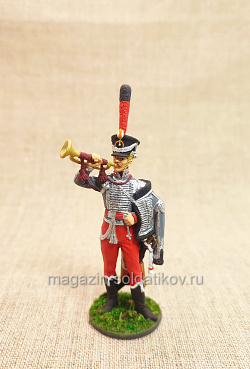 Штаб-трубач Cумского гусарского полка, Россия, 1810-14 гг. 54 мм (QF0177) (QF0177)