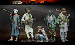Сборные фигуры из смолы Афганские повстанцы, набор из 5 фигур, 1/35, Stalingrad