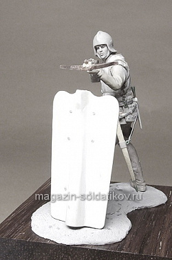 Сборная миниатюра из смолы Бургундский арбалетчик, 1460-75 гг. 54 мм, Chronos miniatures (CHM-54109) (CHM-54109)