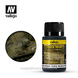 Weathering effects, Густая грязь, черная Vallejo (73812) (73812)