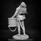 Сборная миниатюра из смолы Баварский пехотный барабанщик, 54 мм, Altores Studio (F-54-133) (F-54-133)