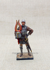 Миниатюра из олова Европейский рыцарь, 54 мм, Большой полк - фото