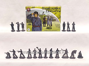 Солдатики из пластика Танкисты 40 мм (18 шт., антрацит) Воины и битвы - фото