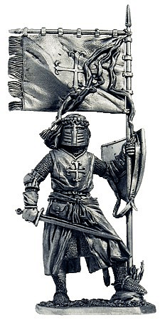 Миниатюра из металла 146. Рыцарь ордена Калатравы, XIII в. EK Castings