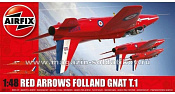 5124 А  Самолет Folland Gnat Красные стрелы, Британия (1:48) Airfix