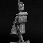Сборная миниатюра из смолы Барабанщик драгунских полков, Франция 1804-07 (2 головы) Россия 54 мм, Chronos miniatures (CHM-54187) (CHM-54187)