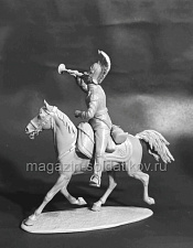 Сборная миниатюра из металла CHM-54350(М) Офицер конных гренадеров, Вюртемберг 1809-14 гг., 54 мм, Chronos miniatures - фото