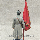 Старший сержант РККА со знаменем, 1941 г. СССР, 54мм, Красный фронт, 54 мм (КФ-024) (КФ-024)