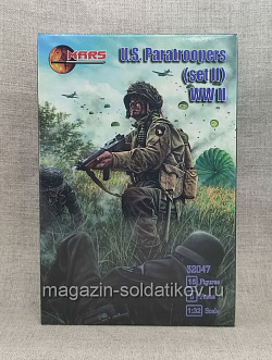 Солдатики из пластика US Paratroopers WWII (SET II), 1/32, Mars (32047) (32047)