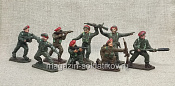 Англ. коммандос WWII (8 шт.) Lone Star 1/32 - фото