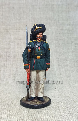 Миниатюра из олова Унтер-офицер Ширванского полка 1855-62 гг, Студия Большой полк (ИЛ2395.12.02.54) (ИЛ2395.12.02.54)