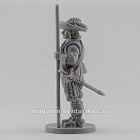 Сборная миниатюра из смолы Знаменосец, стоящий, 28 мм, Аванпост
