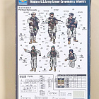 Сборные фигуры из пластика 00424 Солдаты Modern U.S.Army Armor Crewman & Infantry, 1:35 Trumpeter (Q529-028) (Q529-028)