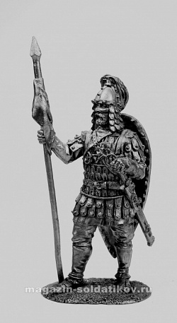 Миниатюра из олова Византийский воин, VIII-IX вв, 54 мм, Солдатики Публия