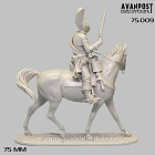 Сборная миниатюра из смолы Конный кирасир, 1630 г. 75 мм, Аванпост (75009) (75009)